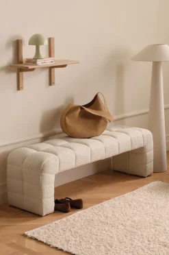 Ellos Stole & Skamler>Home Bænk Fanita Cremehvid