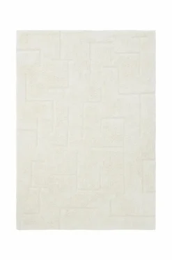 Ellos Home Bomuldsgulvtæppe Salem Hvid Clearance