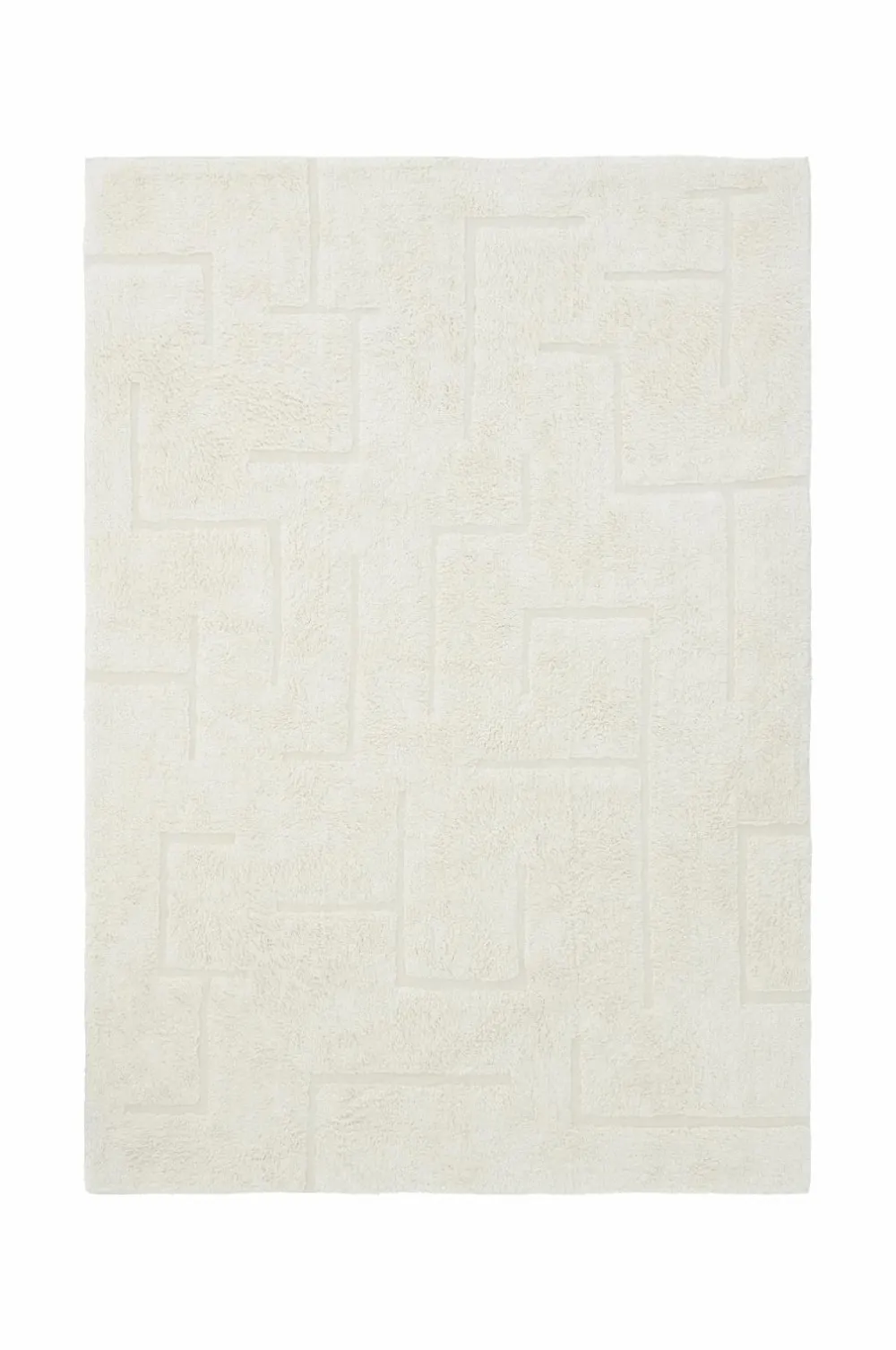 Ellos Home Bomuldsgulvtæppe Salem Hvid Clearance