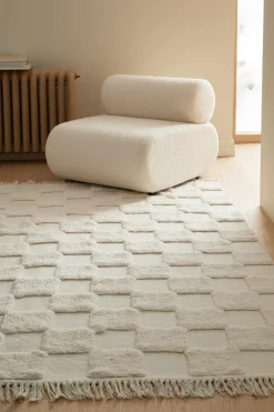 Ellos Bomulds- & Kludetæpper>Home Bomuldsgulvtæppe Sassu Hvid