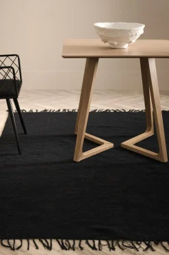 Ellos Home Bomuldstæppe Flora Sort mat sort Best