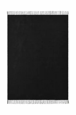 Ellos Home Bomuldstæppe Flora Sort mat sort Best