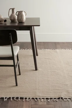 Ellos Bomulds- & Kludetæpper>Home Bomuldstæppe Flora Beige