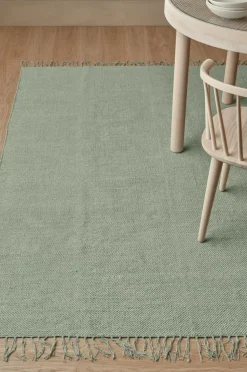 Ellos Home Bomuldstæppe Flora Lysegrøn Online