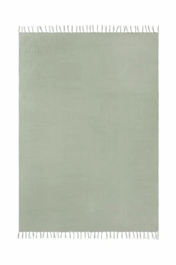 Ellos Home Bomuldstæppe Flora Lysegrøn Online