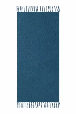 Ellos Home Bomuldstæppe Flora Blå Sale