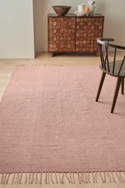 Ellos Home Bomuldstæppe Flora Rosa