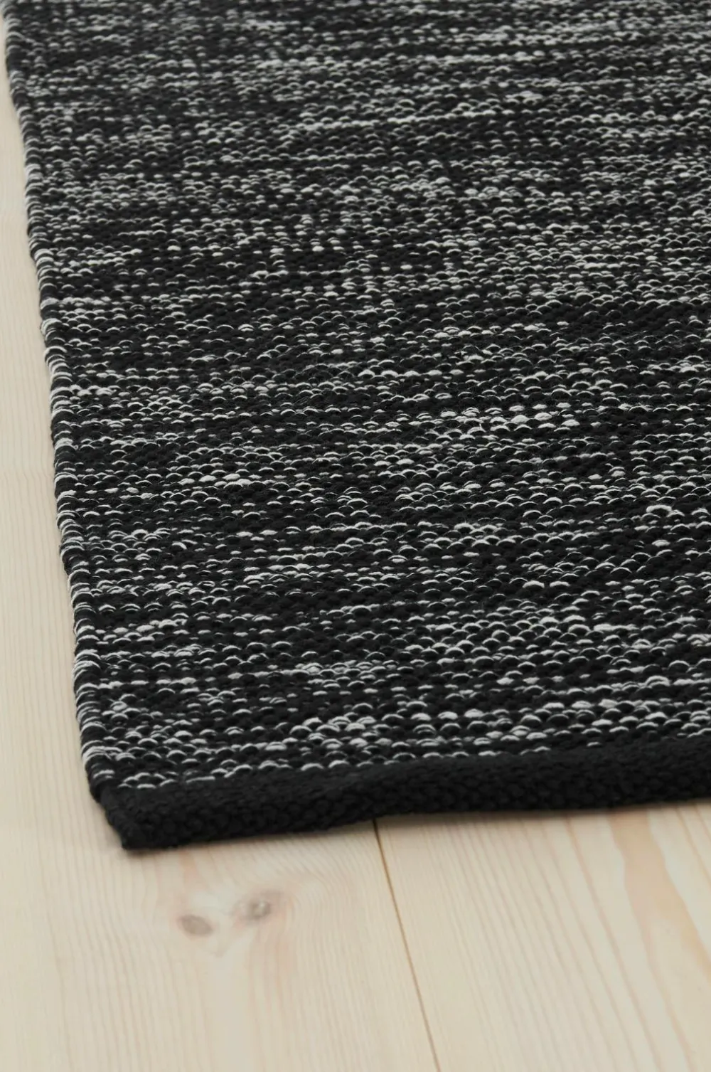 Ellos Home Bomuldstæppe Narvik Sort/hvid melange New