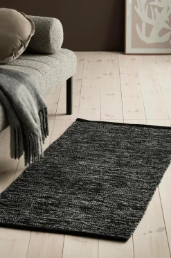 Ellos Home Bomuldstæppe Narvik Sort/hvid melange New