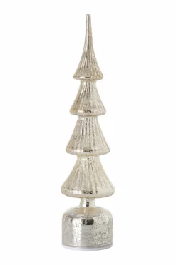 Ellos Home Bordjuletræ Decoration Christmas Tree Led Sølvfarvet Discount