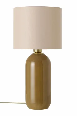 Ellos Home Bordlampe Mikela Beige/olivengrøn Online