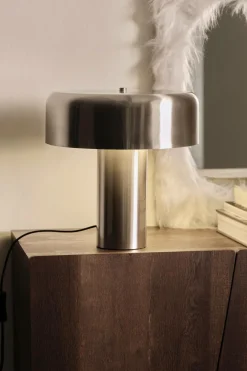 Ellos Home Bordlampe Mush Silver Nickel