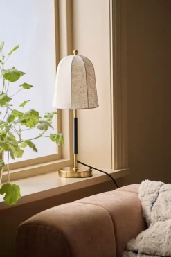 Ellos Home Bordlampe Bridget Brass/ Black New