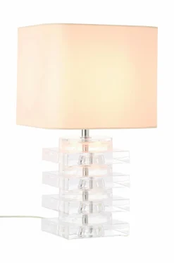 Ellos Home Bordlampe Stella Akryl+lys rosa Discount