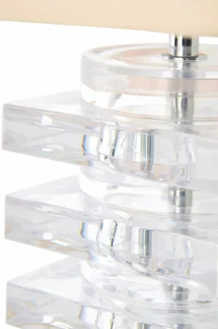 Ellos Home Bordlampe Stella Akryl+lys rosa Discount