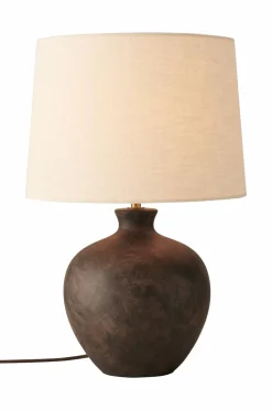 Ellos Home Bordlampe Erika Antique Black/ Nature Linen New