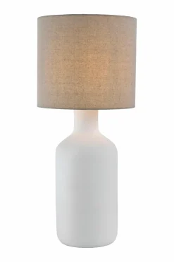 Ellos Bordlamper>Home Bordlampe Saga White/Linen