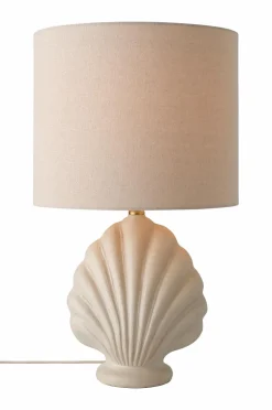 Ellos Home Bordlampe Shelley Hvid/lys hør Hot