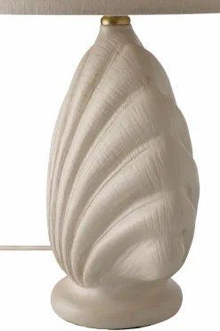 Ellos Home Bordlampe Shelley Hvid/lys hør Hot
