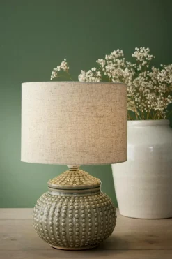 Ellos Home Bordlampe Niko Naturhvid / lysegrå / grøn Sale