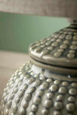 Ellos Home Bordlampe Niko Naturhvid / lysegrå / grøn Sale