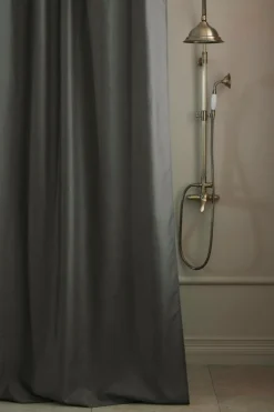 Ellos Badeværelsestekstiler>Home Bruseforhæng Saga Mørkegrå