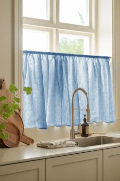 Ellos Gardinkapper>Home Café-gardin Malva Antikblå