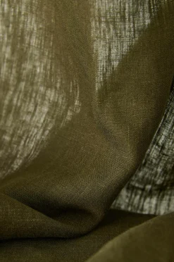 Ellos Home Café-gardin Malva Mørk olivengrøn