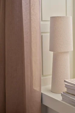 Ellos Gardiner Efter Mål>Home CLEO skræddersyet linnedgardin Lyserød