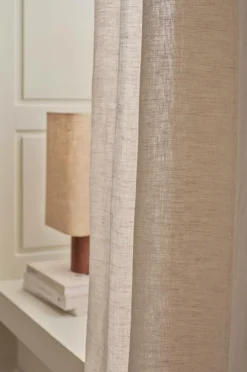Ellos Home CLEO skræddersyet linnedgardin Natur Outlet