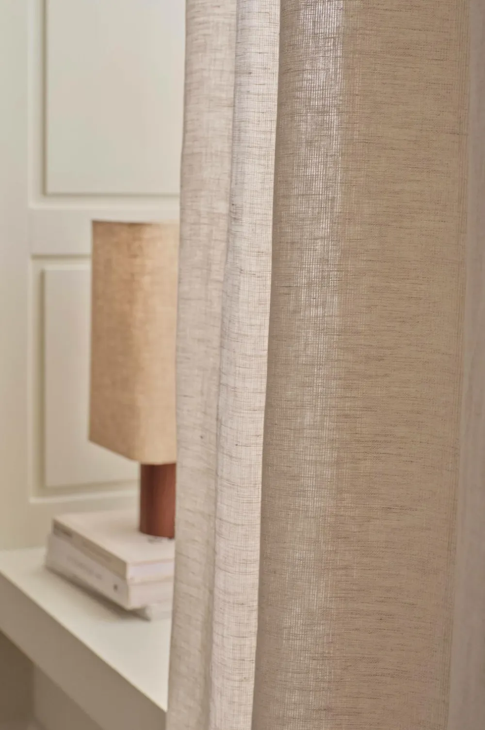 Ellos Home CLEO skræddersyet linnedgardin Natur Outlet