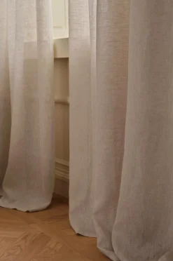 Ellos Home CLEO skræddersyet linnedgardin Natur Outlet