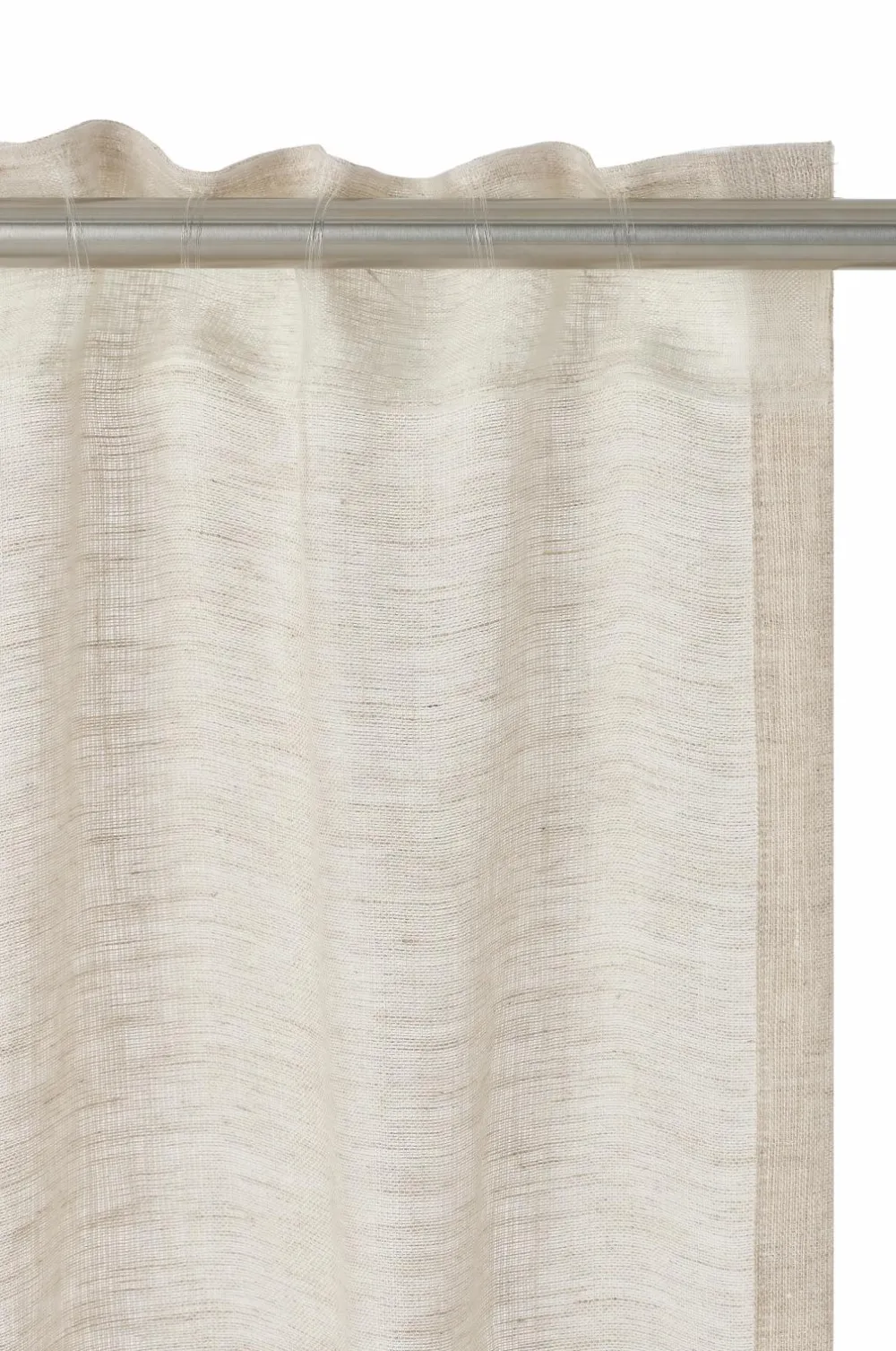 Ellos Home CLEO skræddersyet linnedgardin Natur Outlet