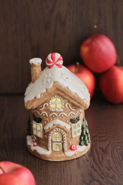 Ellos Julepynt>Home Dekorationshus Ginger med LED-belysning Brun