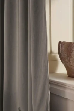 Ellos Home DEMI skræddersyet fløjlsgardin Grå Outlet