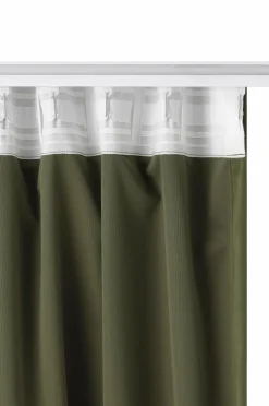 Ellos Home DEMI skræddersyet fløjlsgardin Khaki Outlet