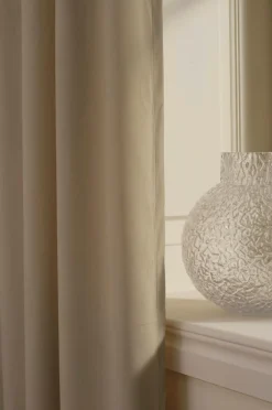 Ellos Gardiner Efter Mål>Home DEMI skræddersyet fløjlsgardin Beige