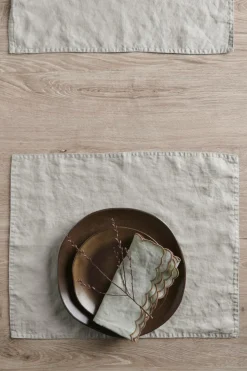 Ellos Home Dækkeserviet Malva 2-pak i 100% hør Lærredsbeige Outlet