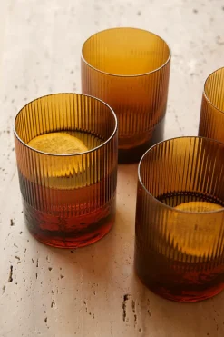 Ellos Borddækning & Servering>Home Drikkeglas Vanity 360 ml 4-pak Amber