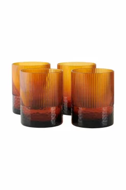 Ellos Borddækning & Servering>Home Drikkeglas Vanity 360 ml 4-pak Amber