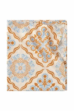 Ellos Borddækning & Servering|Bordtekstiler>Home Dug Duk Elly Tile i genanvendt halvlinned Blå farve