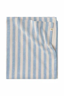 Ellos Home Dug Elly Classic Stripe i genanvendt halvlinned Lyseblå New