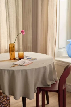 Ellos Home Dug Elly i genanvendt halvlinned Ø 150 cm Linen beige Clearance