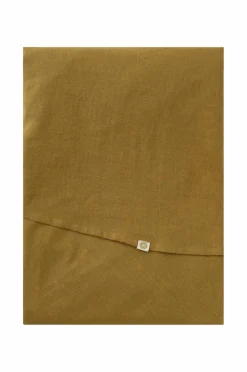 Ellos Home Dug Elly i genanvendt halvlinned Ø 150 cm Olivengrøn Online