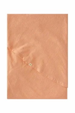 Ellos Borddækning & Servering|Bordtekstiler>Home Dug Elly i genanvendt halvlinned Ø 150 cm Mørk abrikos