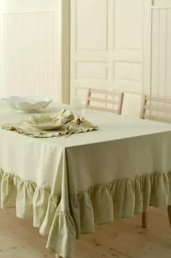 Ellos Home Dug Lovisa Frill Lys avocadogrøn Online