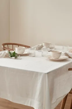 Ellos Borddækning & Servering|Bordtekstiler>Home Dug Malva i 100% hør Hvid