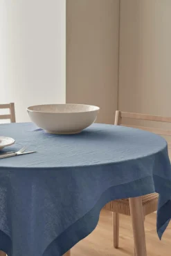 Ellos Borddækning & Servering|Bordtekstiler>Home Dug Malva i 100% hør 140x140 cm Antikblå