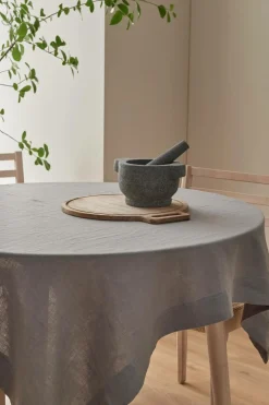 Ellos Home Dug Malva i 100% hør 140x140 cm Grå Hot