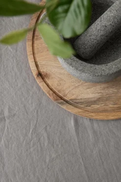 Ellos Home Dug Malva i 100% hør 140x140 cm Grå Hot